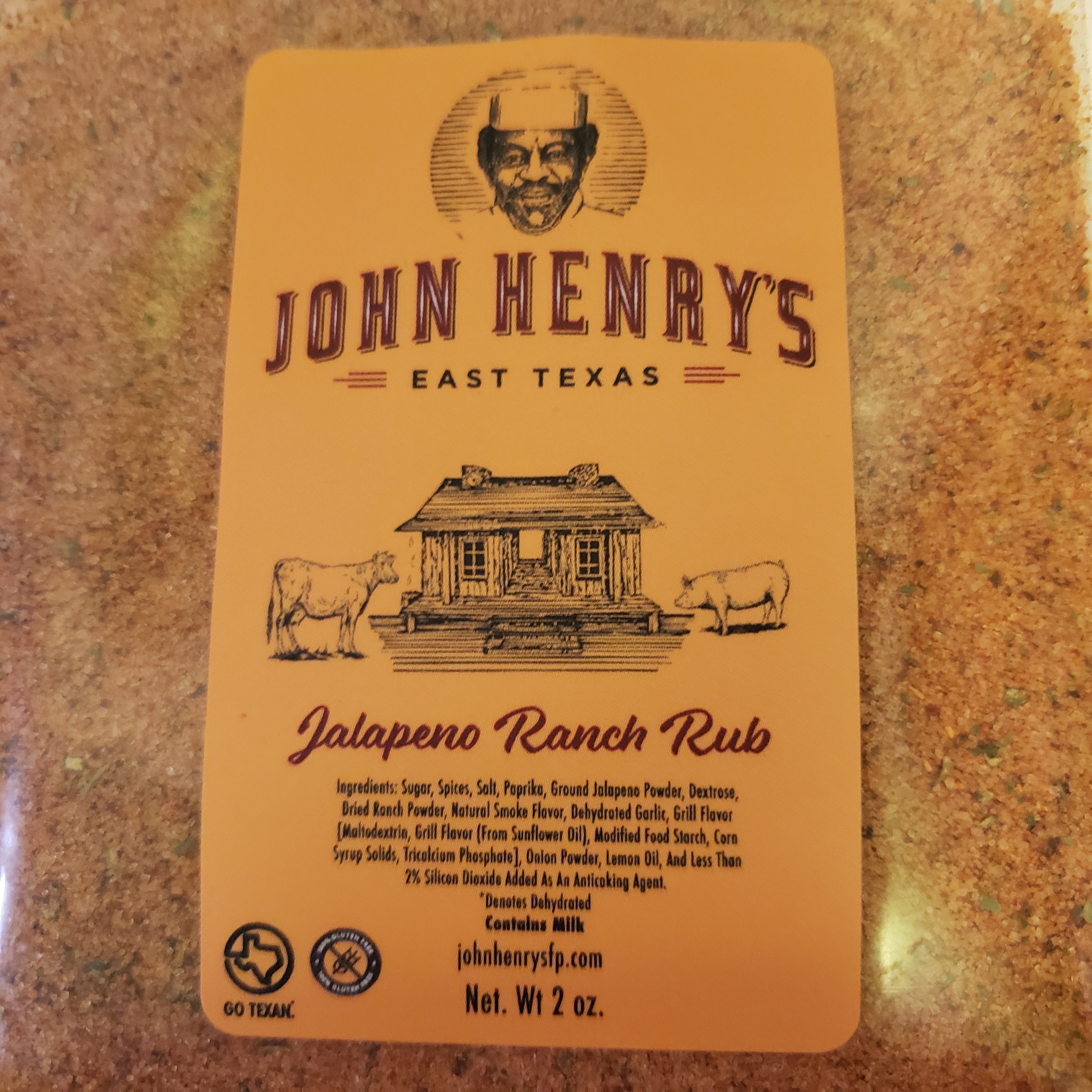 BBQ Barbeque Seasoning and Outdoor Grilling John Henry's Jalapeño Ranch Rub 